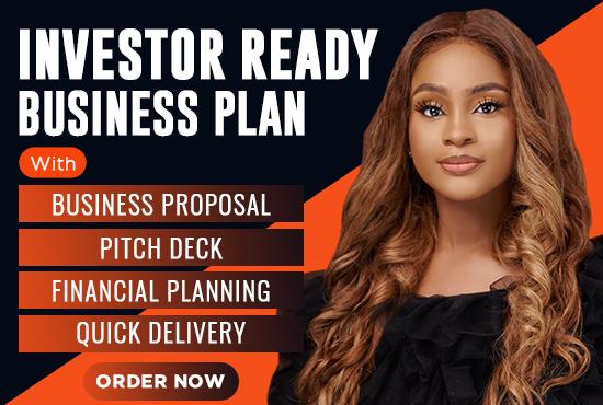 I will write an effective business plan, proposal, business plan writer,pitch deck