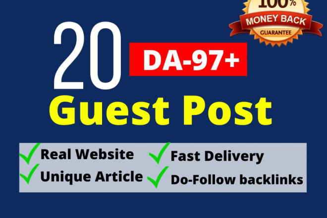 I will write and publish high quality guest post for your website and niche