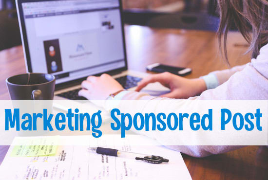 I will write and publish sponsored post on my online marketing blog