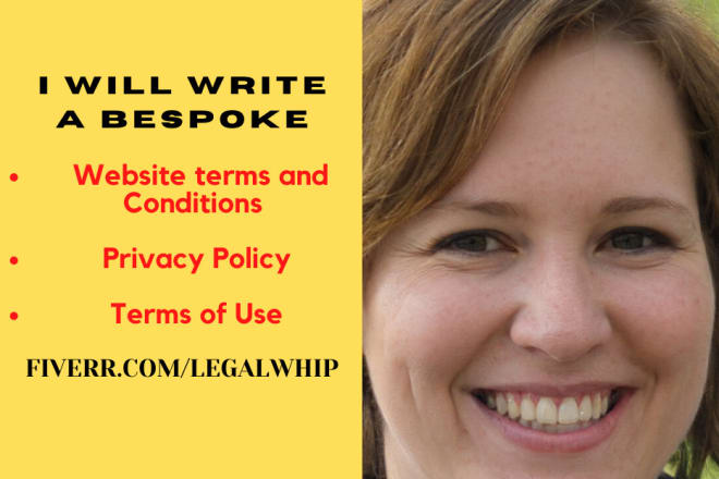 I will write bespoke website terms and conditions, privacy policy