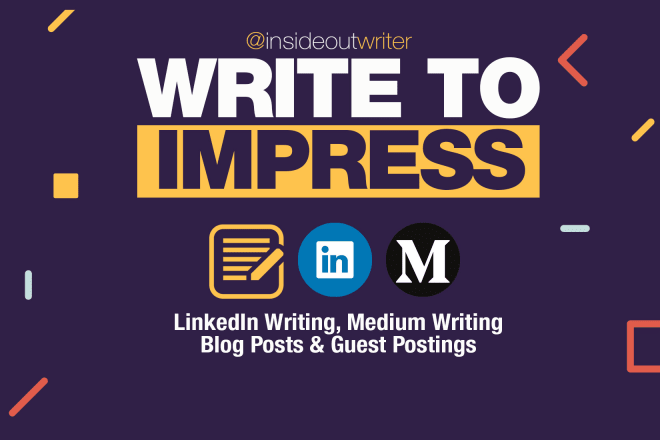 I will write exceptional articles for medium, linkedin or your blog