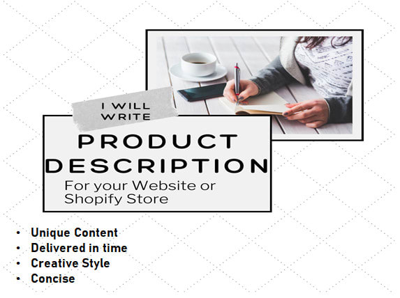 I will write product description for your website and shopify store