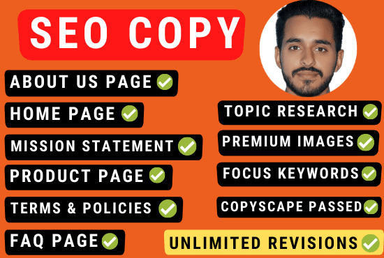 I will write SEO copy for your website or blog