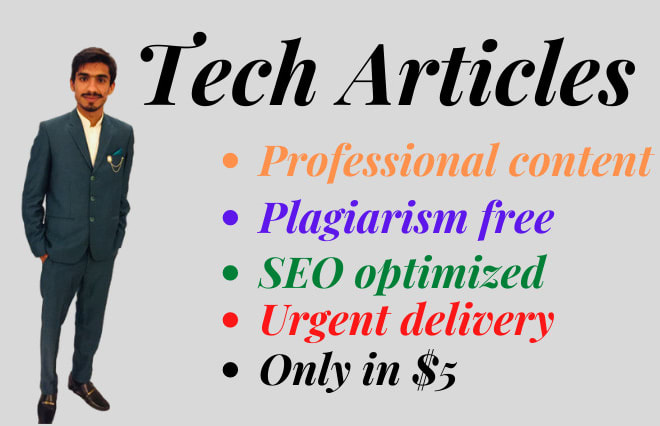 I will write SEO tech articles and blog posts