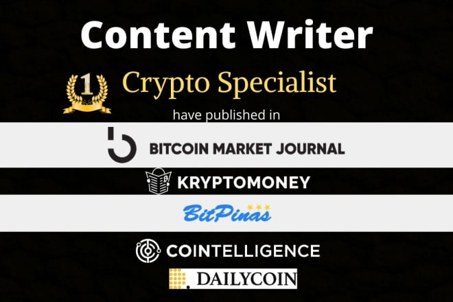 I will write the best crypto or blockchain content