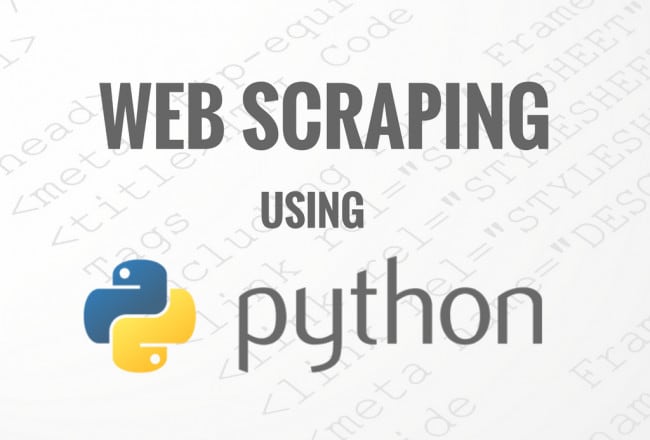 I will write web scrapping script, spider or crawler using python
