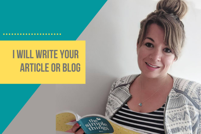 I will write you a kickass article or blog