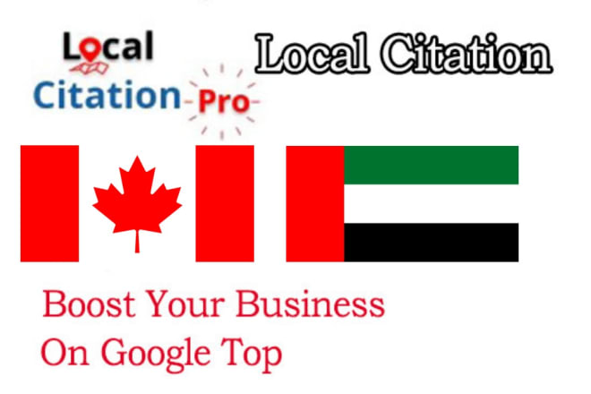 I will 350 canadian,uae local citations for your business