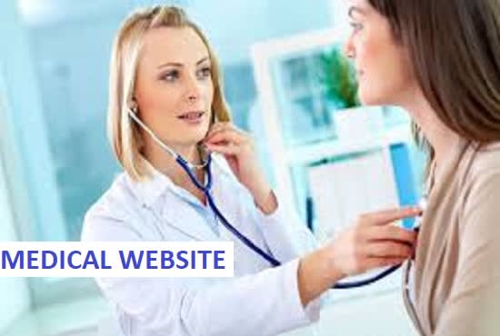 I will build responsive medical health fitness website