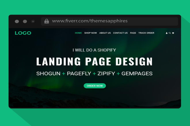 I will build shopify landing page using shogun page builder