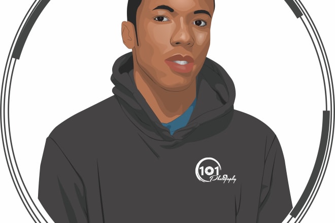 I will cartoon your photo to a vector art drawing