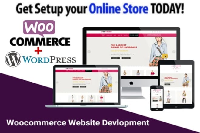 I will create an ecommerce website with wordpress woocommerce