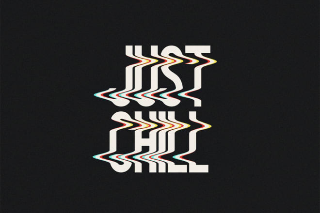 I will create glitch text effect logo design for you
