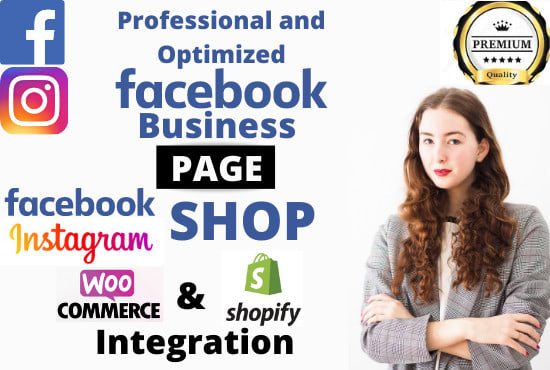I will create, optimize, design facebook and instagram business page and shop