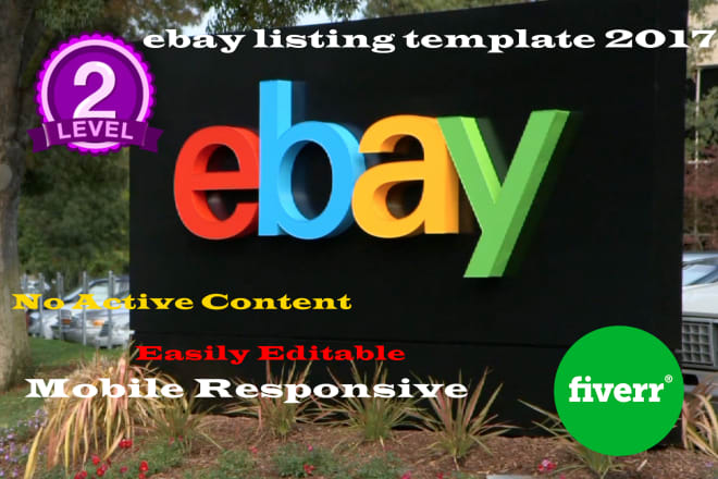 I will create Responsive Ebay Listing Template with 2017 updates