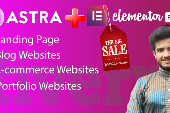 I will create wordpress website using astra agency and elementor
