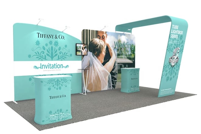 I will design 3d exhibition booth, retail, pos, kiosk, stall