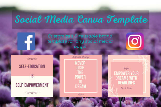 I will design canva instagram and facebook post template