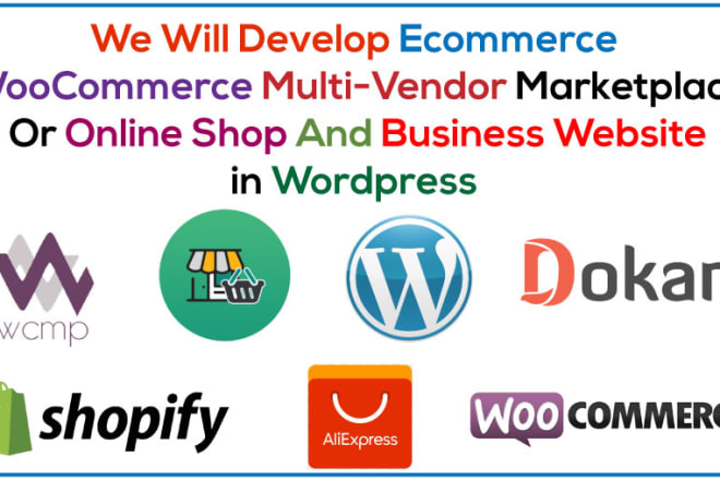 I will design ecommerce woocommerce multi vendor website