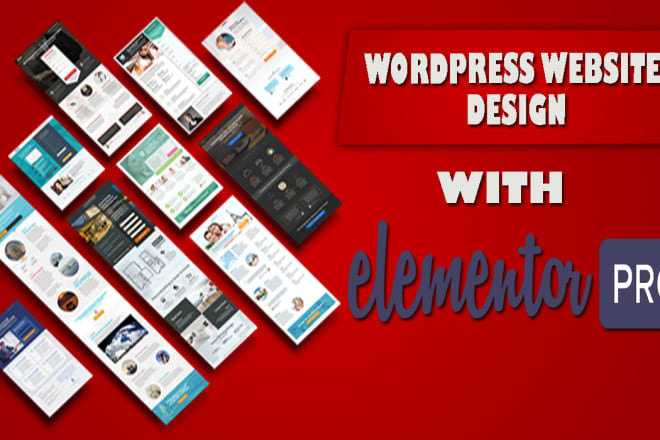 I will design unique wordpress website and landing page by elementor pro page builder