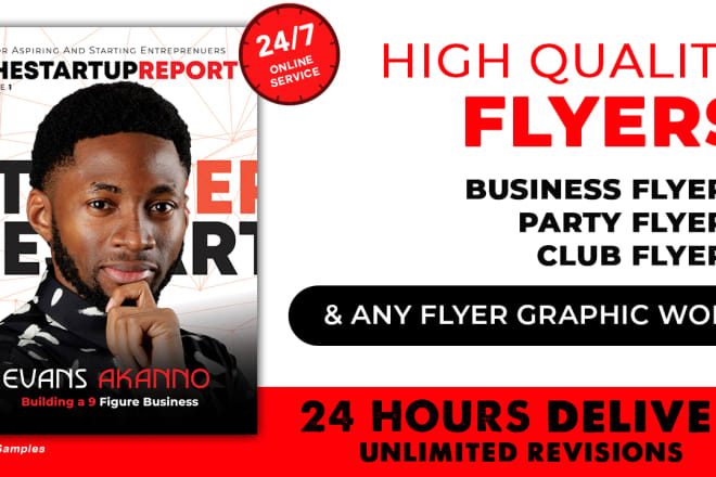 I will design your awesome flyer graphic within 24hrs