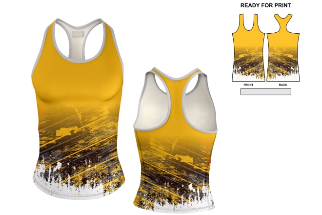 I will designs for tank top, singlet, top