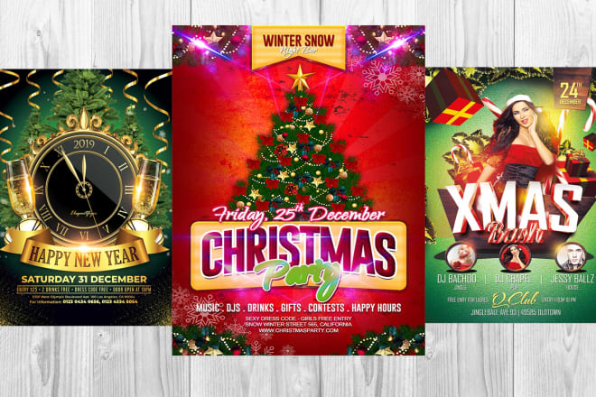 I will do christmas, new year or any occasion flyer in 12 hours