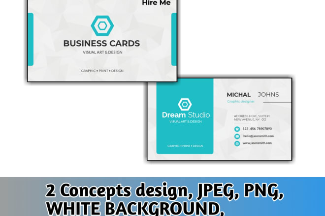I will do free digital business card maker or visiting card