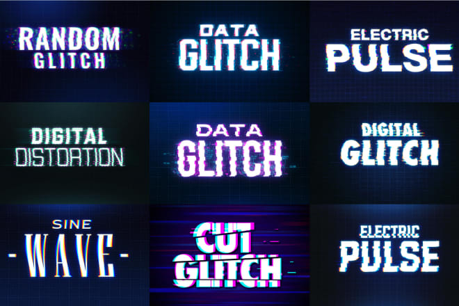 I will do glitch or add effect to your design
