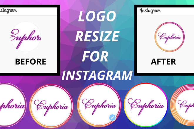 I will do logo resize for instagram profile picture