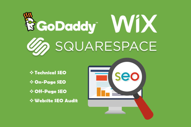 I will do onpage SEO of godaddy, wix, squarespace as an expert