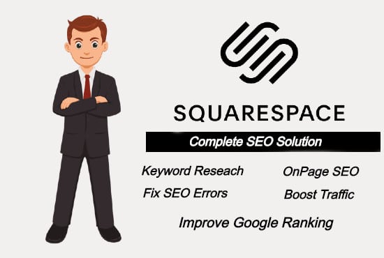 I will do squarespace SEO for 1st page ranking on google