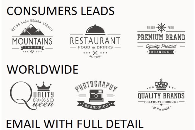 I will provide consumers leads valid emails list
