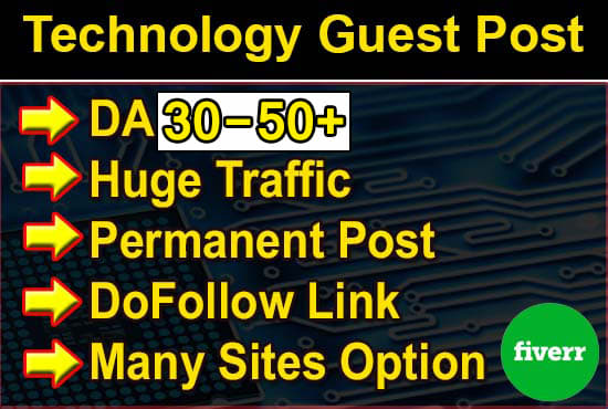 I will publish tech guest post on high authority website