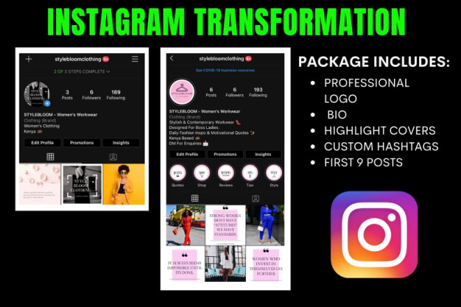 I will set up your instagram and help you grow it organically