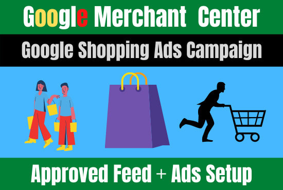 I will setup google merchant account and shopping ads with product listing