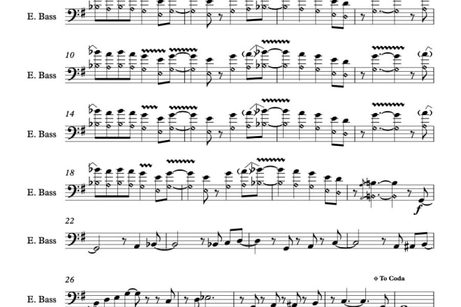 I will transcribe anything you want into sibelius or musescore