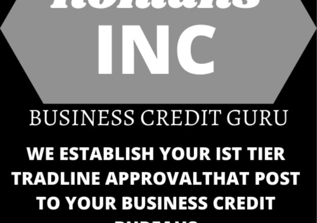 I will add 4 tradelines to build business credit for your inc or llc