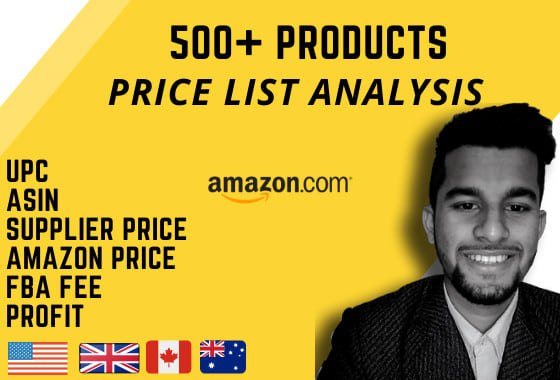 I will analyze convert wholesale upc price list for amazon fba