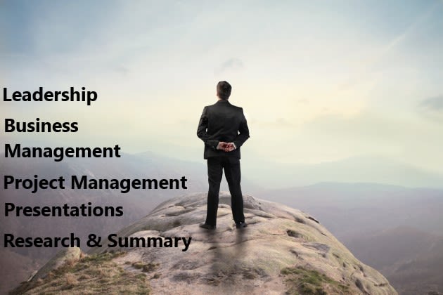 I will assist in leadership and business management projects