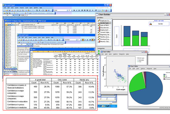 I will assist you in analyzing data using minitab, spss and excel