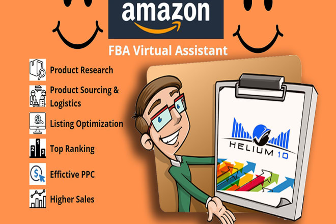 I will be your amazon virtual assistant, amazon fba virtual assistant