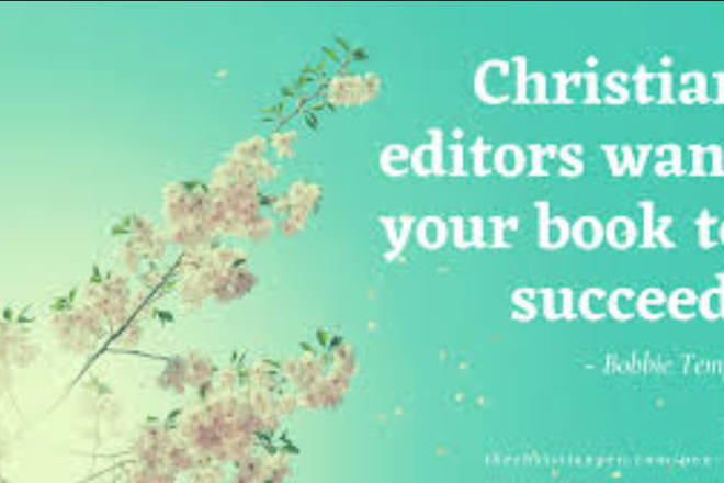 I will be your christian book editor and proofreader