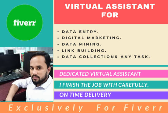 I will be your dependable virtual assistant for any task