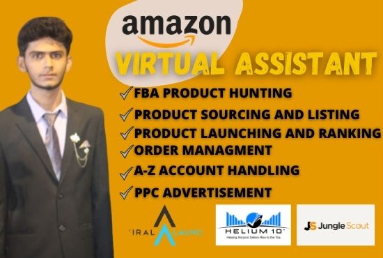 I will be your expert amazon fba virtual assistant freelance virtual assistant