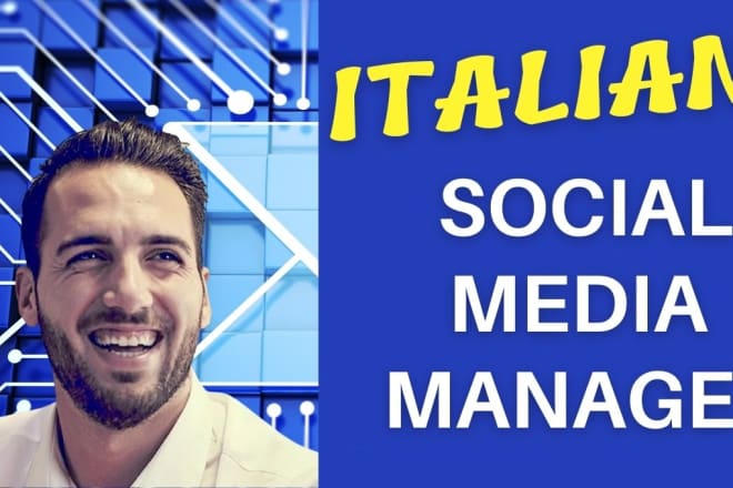 I will be your italian social media manager