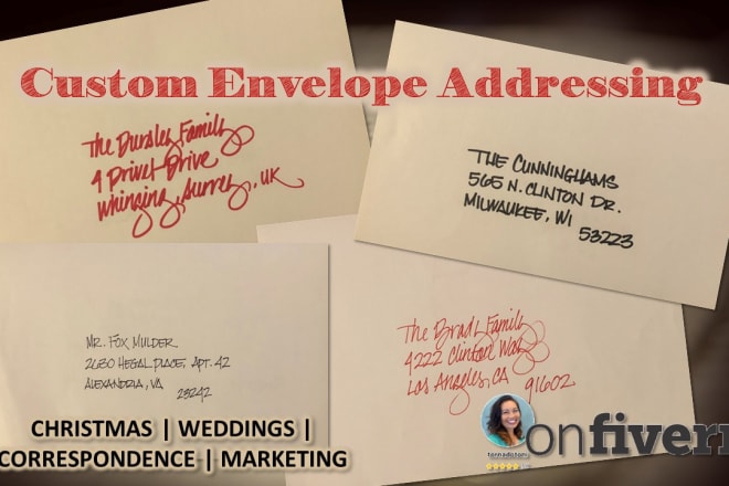 I will beautifully address your envelopes