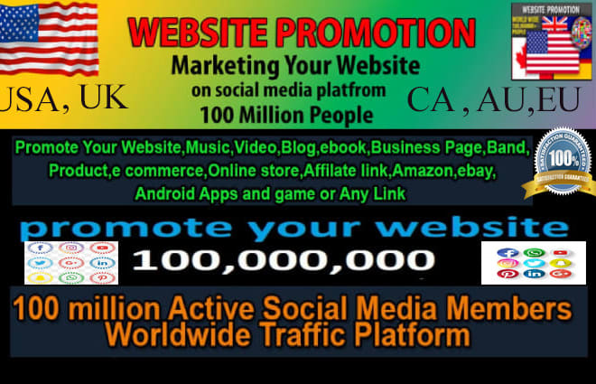 I will best promote and advertise your website link on social media platfrom