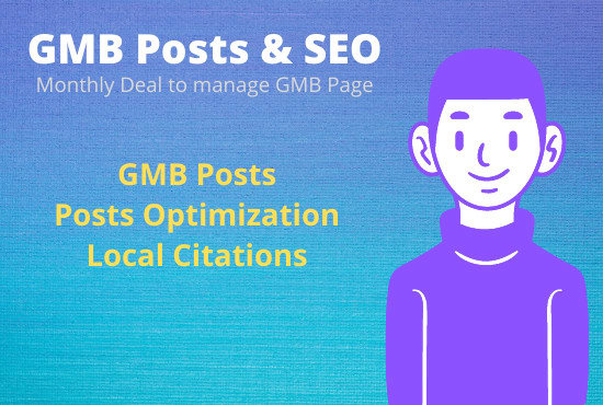 I will boost your gmb by gmb posts creation and optimization