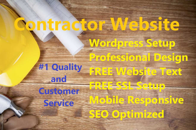 I will build a modern contractor website or construction website